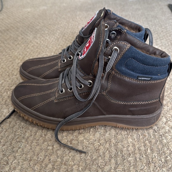 Mens brown liner boots. Size 9.5 - Picture 2 of 4